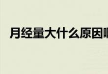 月經(jīng)量大什么原因?。ㄔ陆?jīng)量大什么原因）