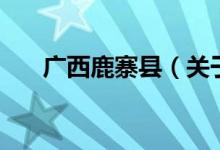 廣西鹿寨縣（關于廣西鹿寨縣的介紹）
