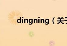dingning(關于dingning的介紹)