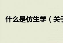 什么是仿生學（關于什么是仿生學的介紹）