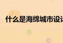 什么是海綿城市設(shè)計(jì)（什么是海綿體受損）