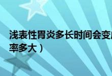 淺表性胃炎多長(zhǎng)時(shí)間會(huì)變成胃癌（淺表性胃炎一年后胃癌概率多大）