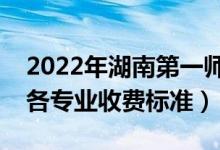 2022年湖南第一師范學(xué)院學(xué)費(fèi)多少錢（一年各專業(yè)收費(fèi)標(biāo)準(zhǔn)）