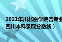 2021年川北醫(yī)學院各專業(yè)錄取分數(shù)線（川北醫(yī)學院2021在四川本科錄取分數(shù)線）