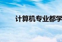 計算機專業(yè)都學什么（有哪些課程）