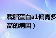 載脂蛋白a1偏高多少才是?。ㄝd脂蛋白a1偏高的病因）