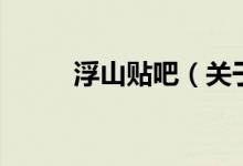浮山貼吧（關于浮山貼吧的介紹）