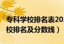專(zhuān)科學(xué)校排名表2021（2022本科附屬專(zhuān)科學(xué)校排名及分?jǐn)?shù)線(xiàn)）