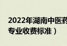 2022年湖南中醫(yī)藥大學學費多少錢（一年各專業(yè)收費標準）